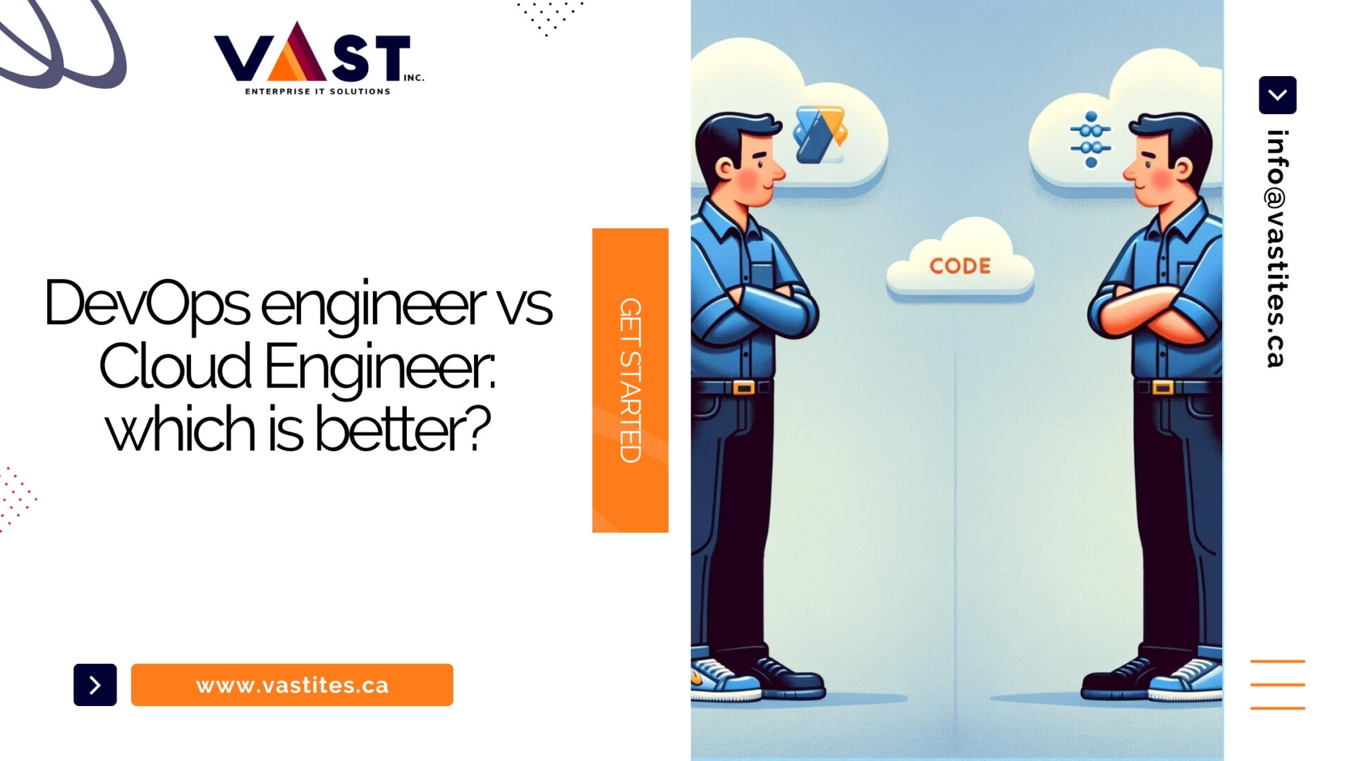 DevOps engineer vs Cloud Engineer which is better - VaST ITES Inc